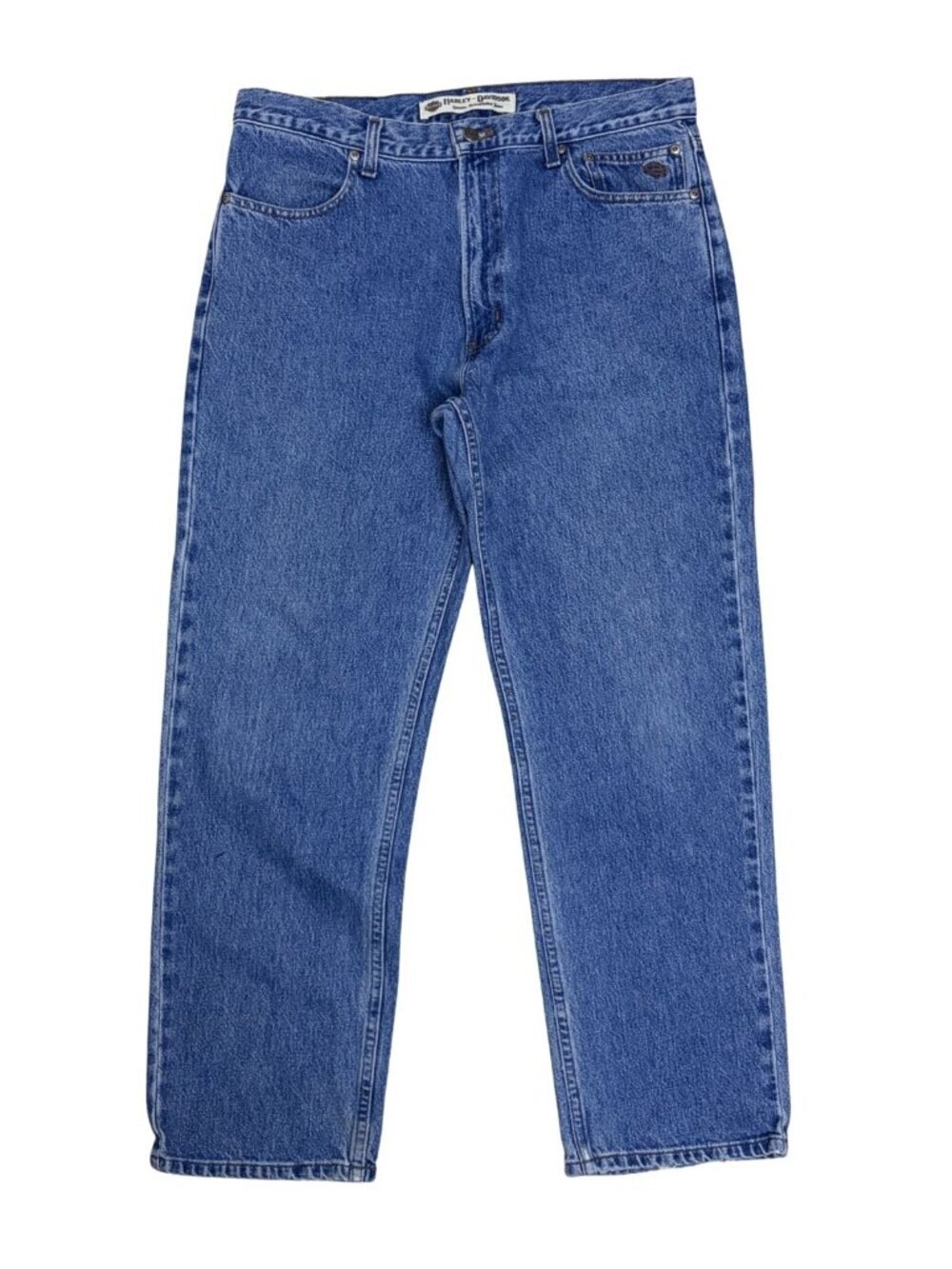 HARLEY DAVIDSON Jeans Vintage Y2K Denim Motorcycle Biker Denim Pants Mens 36x30